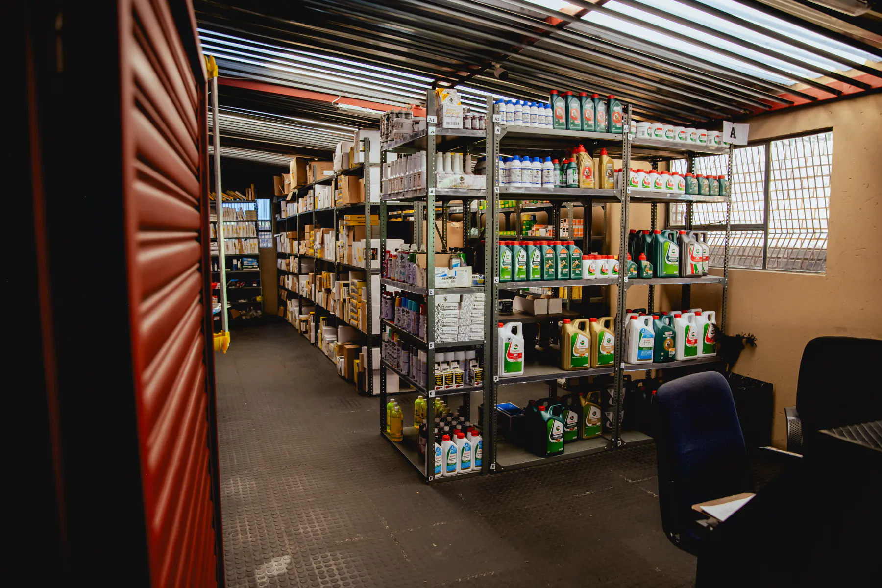 Inside the Womech spares shop